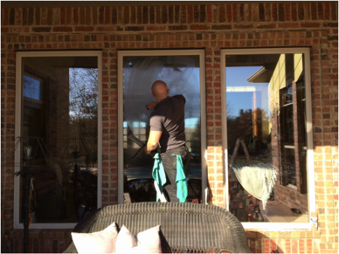 Patio window cleaning in Fayetteville 